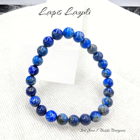 Lapis Lazuli Bracelet - 8mm Unisex - Picture 2 of 6